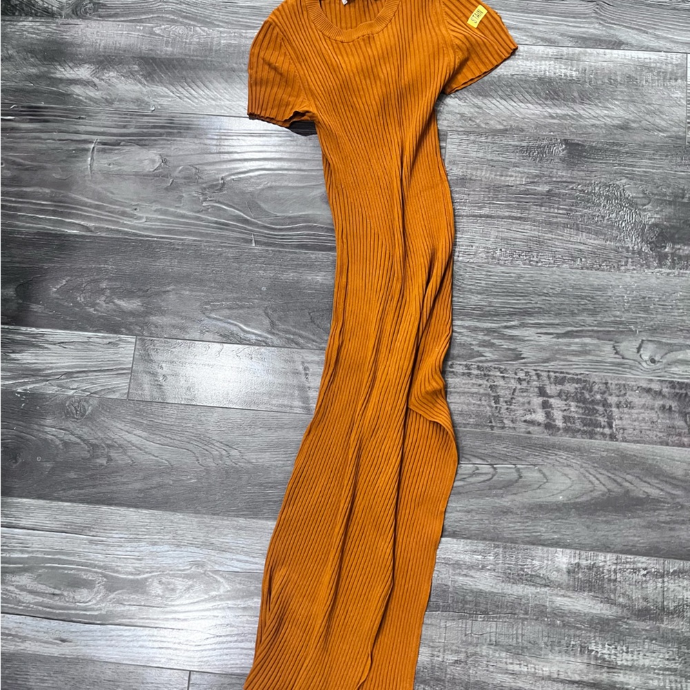 ALC RIBBED IRANGE DRESS SIZE M
